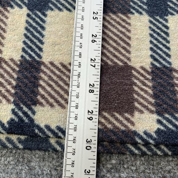 VTG Tommy Hilfiger Fleece Sweater Mens Large Relaxed Fit Corduroy Collar Plaid - Picture 9 of 13